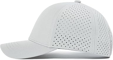 Men Quick Dry Baseball Cap Laser Cut Mesh Ball Curved Brim Snapback Hat