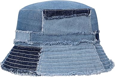 Bucket Hat for Women Men Unisex Summer Beach Travel Wide Brim Distressed Sun Hat Lightweight Packable Outdoor