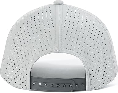 Men Quick Dry Baseball Cap Laser Cut Mesh Ball Curved Brim Snapback Hat