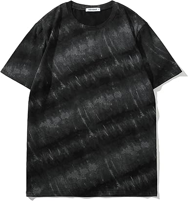 Men's Crew Neck T Shirt - Fitted Elastic Tees Fresh Print Tshirts - Pattern & Color 20+
